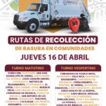 Servicios Públicos de Navojoa anuncia rutas de recolección de basura en zona rural para hoy jueves