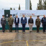 Jóvenes de Agua Prieta rinden protesta de Bandera en aniversario de la Batalla de Puebla
