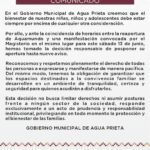 Pospone el Gobierno de Agua Prieta la reapertura de “Aquamundo” por coincidencia con manifestación magisterial