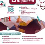 Anuncian jornada del programa “Salud a tu puerta” en el ejido La Misa este jueves 18 de junio