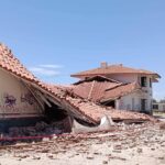 Derrumbe parcial devasta emblemático edificio ferroviario; analizan rescate de la estructura sobreviviente