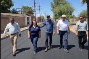 Supervisa alcalde César Iván Sandoval avances en rehabilitación de acceso a 📍 Luis B. Sánchez.