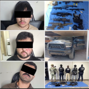 Vinculan a proceso a tres personas por secuestro y aseguran arsenal en San Luis Río Colorado