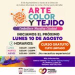 Impulsa Cultura Municipal espacios de aprendizaje con taller «Arte, Color y Tejido»