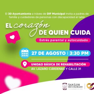 DIF Municipal fortalece el bienestar de personas cuidadoras con el taller “El corazón de quien cuida”