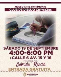 Impulsan creatividad y expresión artística con el Club de Dibujo «Ctrl+raZos» en Agua Prieta
