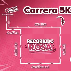 Comparte DIF Municipal rutas de la Carrera 5K y Caminata del “Recorrido Rosa”