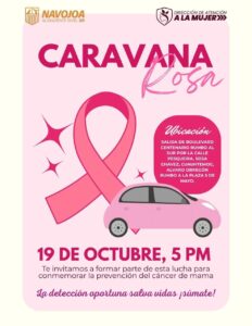 Convoca Dirección de Atención a la Mujer a la «Caravana Rosa» este 19 de octubre en Navojoa