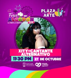 Impulsa Ayuntamiento de San Luis Río Colorado expresiones artísticas gratuitas en la Plaza del Arte de la Feria del Algodón 2026